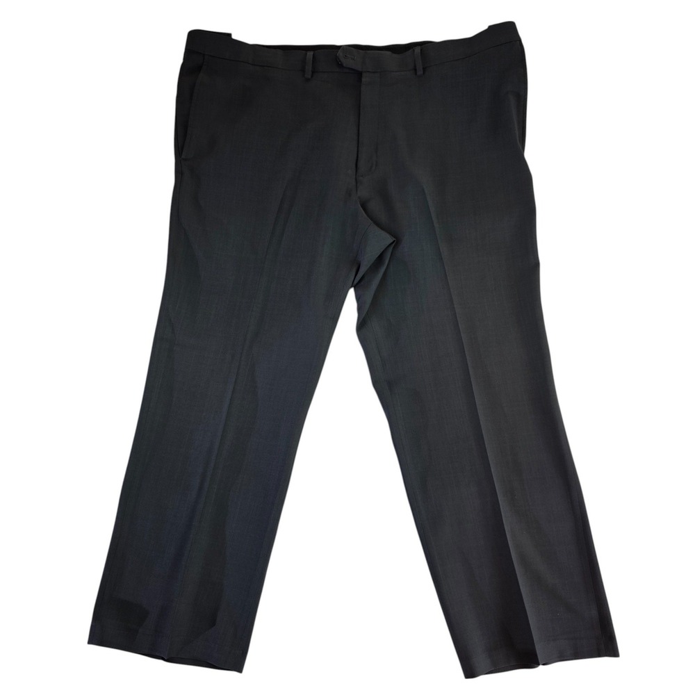 Haggar Classic Fit Dress Pants‎ Office Career Gray Trousers Mens Size 42x30
